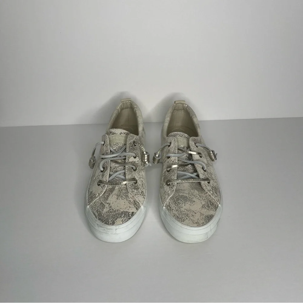 SPERRY Women's Metallic Leather Sneaker size 8 - Picture 4 of 8